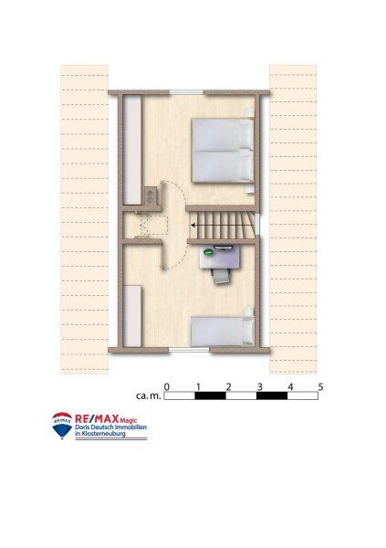 Grundriss Dachgeschoss mbliert