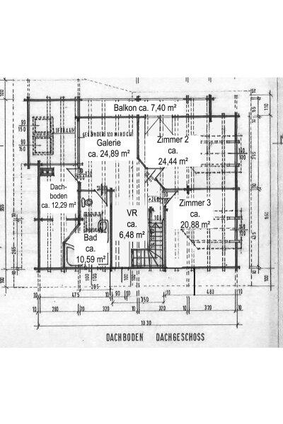 Grundrissskizze Dachgescho