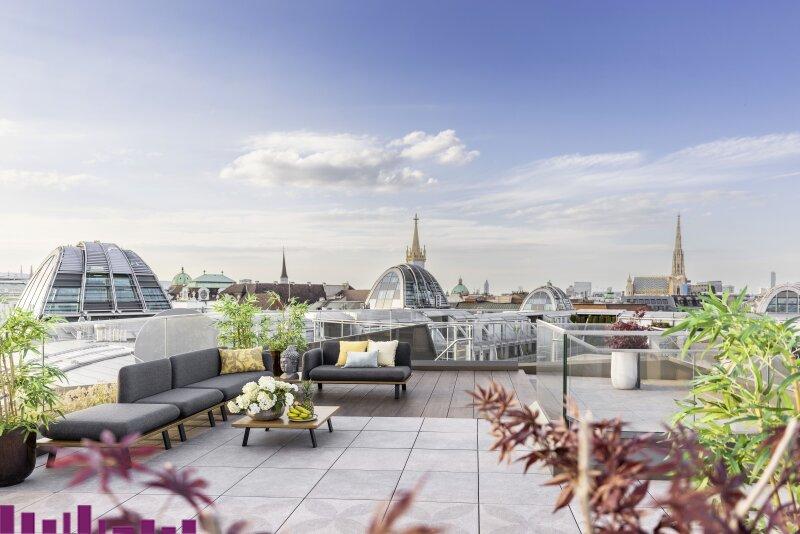 Penthouse Opernresidenz Dachterrasse
