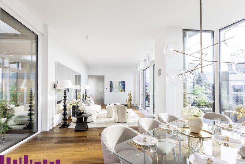 Penthouse Opernresidenz Wohn- und Essbereich
