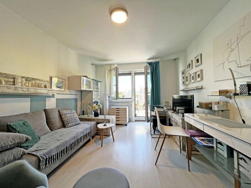 Wohnzimmer Richtung Dachterrasse