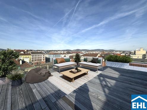 Einzigartige Dachgeschoss-Maisonette mit Weitblick - Wohnen über den Dächern Wiens