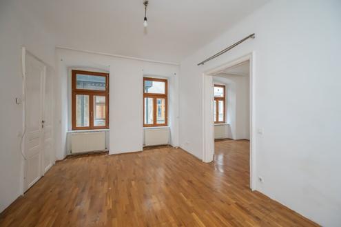 ++NEU++ ruhige 2-Zimmer Altbau-Wohnung, viel Potenzial!