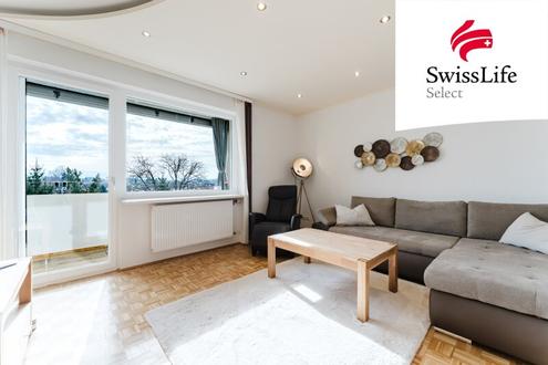Wohnen mit Weitblick | Schöne, helle 4-Zimmer-Wohnung mit Loggia und Traunsteinblick