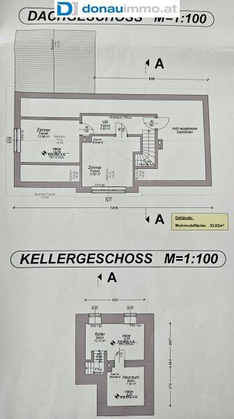 Einfamilienhaus, 3902 Vitis, Plan DG und KG
