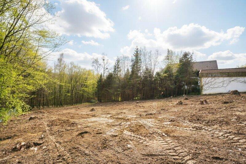 vom nordostseitigen Grundst�ckseck �ber das Grundst�ck