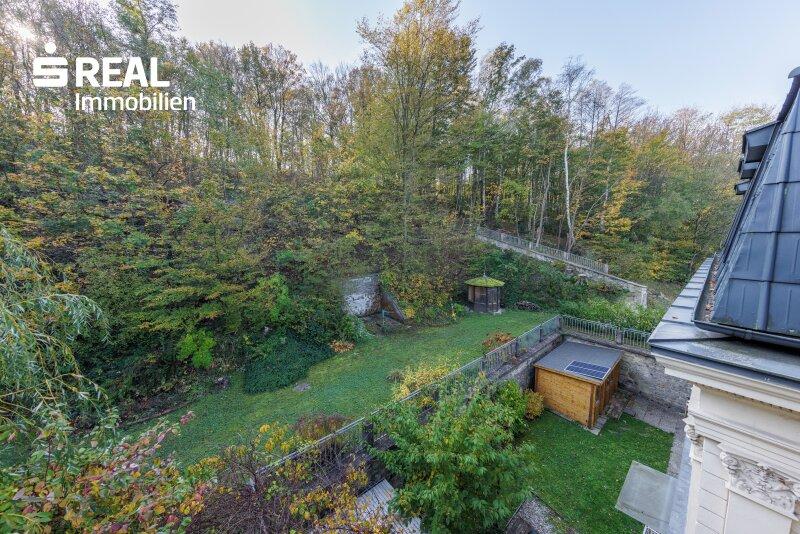 Blick vom Balkon