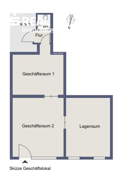Planskizze Geschftslokal