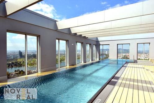 TEILMÖBLIERT - POOL/SAUNA/FITNESS - VIENNA 22 MIT FERNBLICK