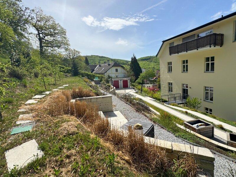 Garten und gartenseitige Villenansicht