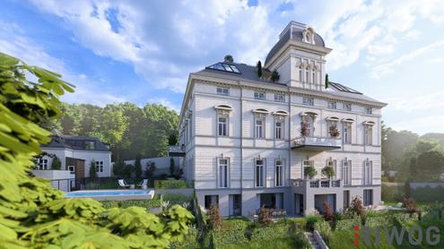 WIENTALBLICK | Herrschaftliche Stilaltbauwohnung mit 4 Zimmern und ca. 4,40m Raumhöhe | Balkon geplant | Parkplätze | sanierungsbedürftig