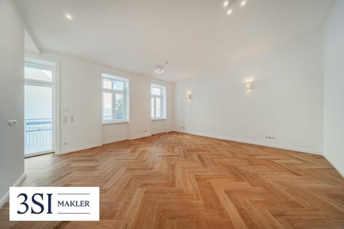 Mondäner 3-Zimmer-Erstbezug mit Balkon in revitalisierter Altbauliegenschaft