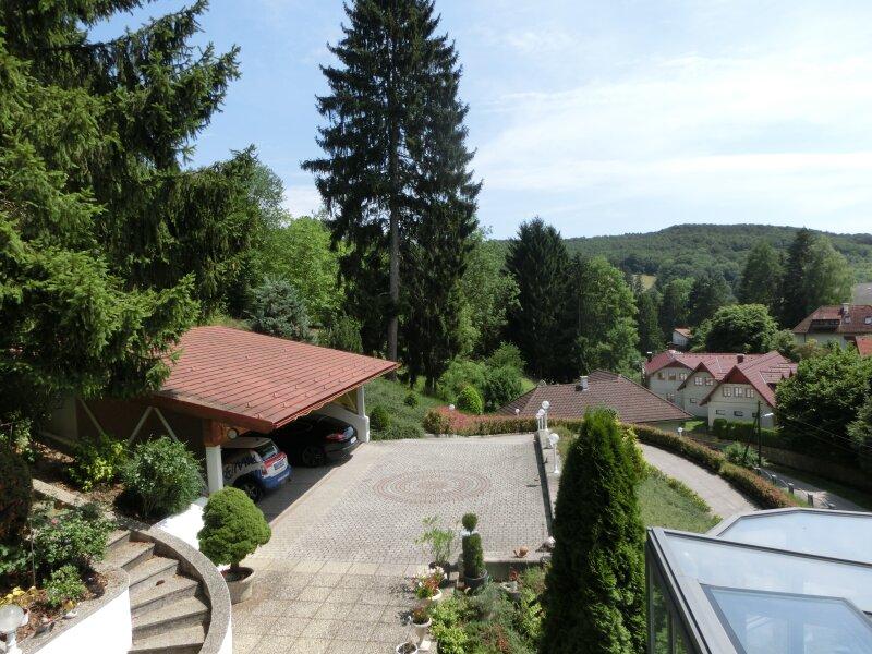 Ausblick vom Wintergarten