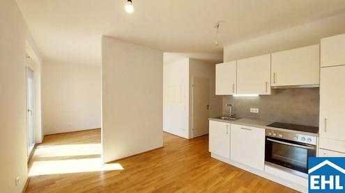 WOHNQUARTIER WILDGARTEN - 1-Zimmerwohnung mit Terrasse auf der Sonnenseite Wiens direkt am Rosenhügel