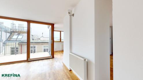 Maisonette Wohnung - U1 Station Südtiroler Platz - Hauptbahnhof - ausgezeichnete Verkehrsanbindung - Panoramablick