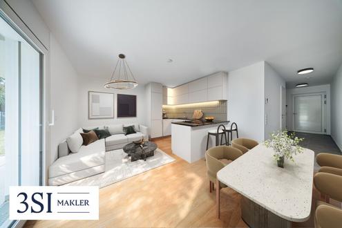 Riverside Living Alte Donau: Moderne Eigentumswohnung mit großzügigem Garten  - PROVISIONSFREI!