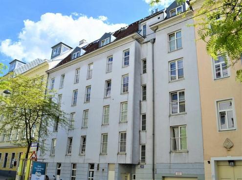 U3-NÄHE, Meiselstraße, gepflegte 21 m2 Neubau, Einzelwohnraum, Kochnische, Duschbad, 1. Liftstock