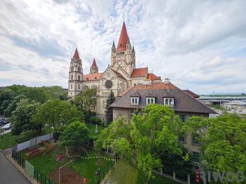 Parkblick | Helle Neubauwohnung in U-Bahnnähe bei Donauinsel | freier Mietzins | Tiefgaragenplatz und Einbauküche vorhanden