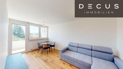 MÖBLIERTE BALKONWOHNUNG MIT GEBIRGSBLICK | ERSTBEZUG NACH SANIERUNG | INKL. STELLPLATZ