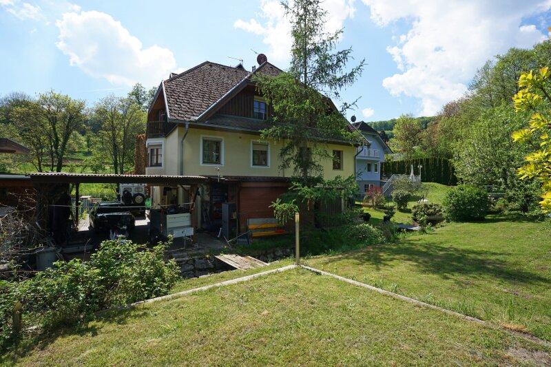 Garten mit nordstlicher Hausansicht