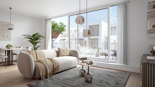 THE TEMPTATION - 2.DG - 2 ZI - 50m² Wohnzimmer - Westterrasse
