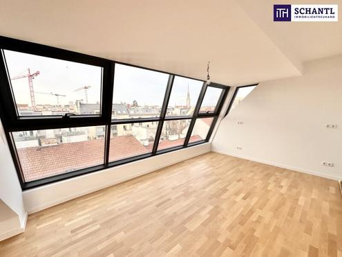 ERSTBEZUG! Exklusive lichtdurchflutete Dachgeschoss-Maisonette mit großzügigen Freiflächen und spektakulärem Weitblick ++ Luxuriöses Wohnen über den Dächern Wiens!