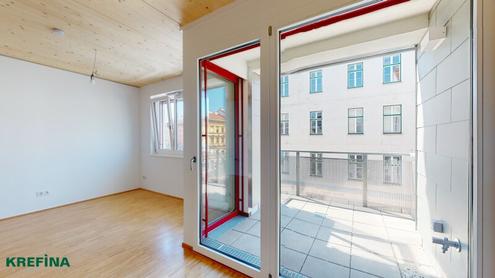 Erlachgasse 96: Sonnige 2 Zimmerwohnung plus Wohnküche - Balkon/Loggia - Gute Verkehrsanbindung