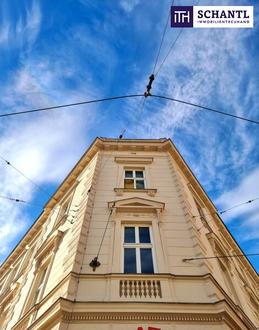 Stabiles Investment mit ca. 4,45% Rendite! Sehr bonitätsstarker Mieter + Traumhaftes Eck-Altbauhaus + Perfekte Infrastruktur und Anbindung mit Straßenbahn vor der Türe! Nutzen Sie diese Gelegenheit!