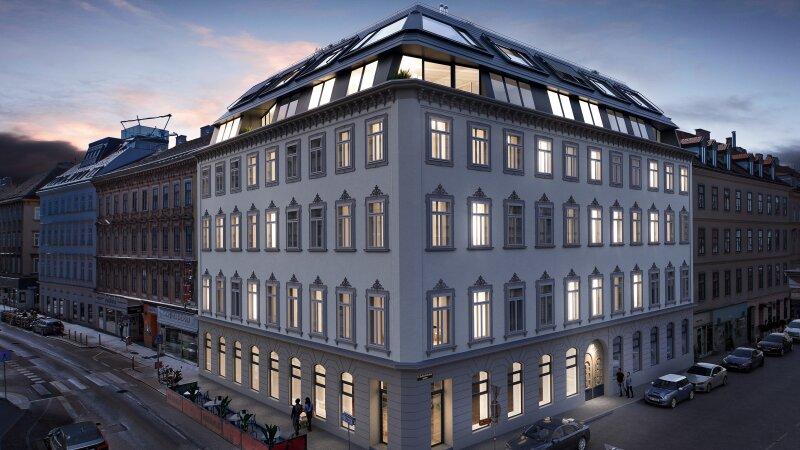 Essenz No. 1 |Fassade Abend