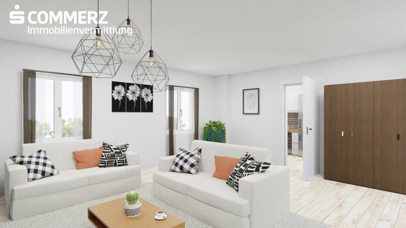 Innenvisualisierung Wohnzimmer