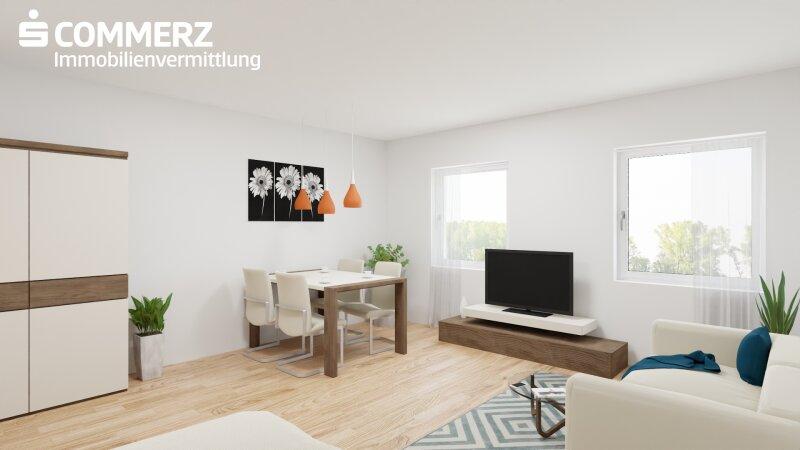 Innenvisualisierung Wohnzimmer