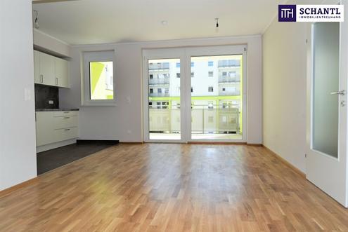 Ideale Hofruhelage! Neuwertige 2 Zimmer Wohnung mit groer Loggia!