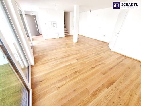 Frühlingsaktion! Ihre Suche hat ein Ende.... WOW - Cooles Townhouse mit Garten! 3 Zimmer + Ideale Raumaufteilung + Erdwärme + Absolute Ruhelage + Tiefgarage! Nachhaltig und zukunftssicher investiert!
