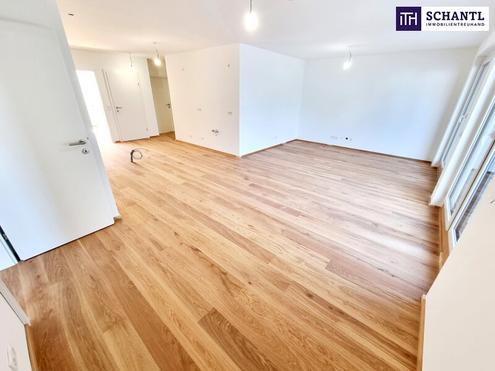 Frühlingsaktion! Ihre Suche hat ein Ende... Clever und nachhaltig investieren! Perfekt aufgeteilte 4-Zimmer Wohnung mit Riesenterrasse! Erdwärme + Ruhelage + Tiefgarage + Ideale Ost-West Ausrichtung!