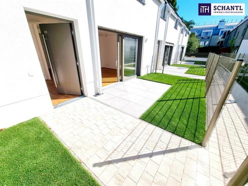 Frühlingsaktion! MUST HAVE! WOW - Cooles Townhouse mit Garten! Familien-Hit + Erdwärme + Absolute Ruhelage + Tiefgarage + Ideale Süd Ausrichtung! Nachhaltig und zukunftssicher investiert!