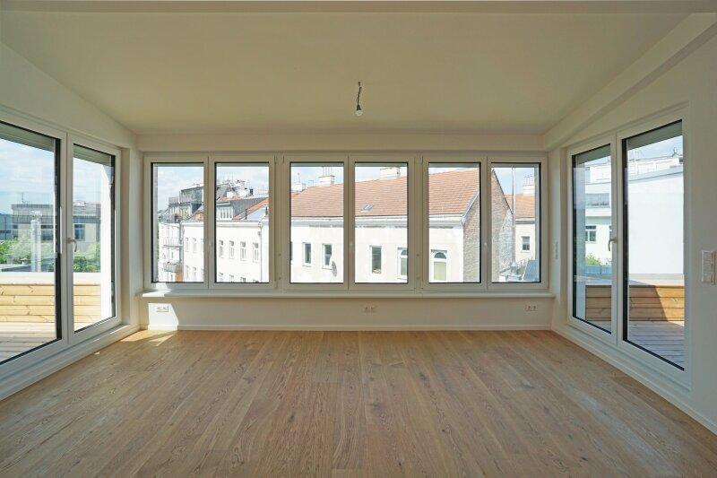 Wohnkche mit Ausgang auf beide Dachterrassen