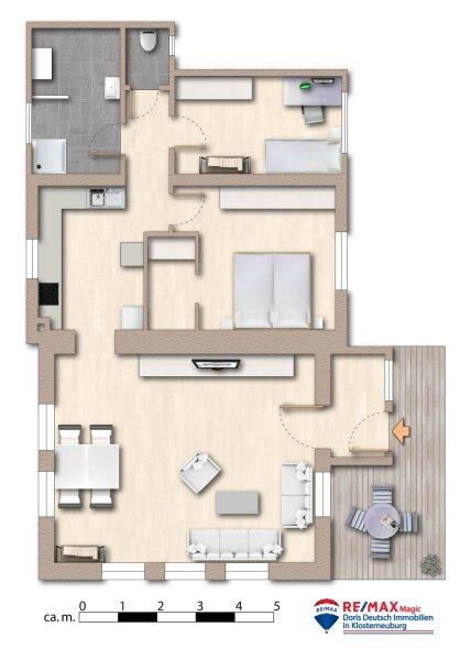 Grundriss mbliert
