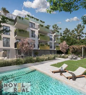 VERKAUFSSTART - 3 Zimmer Erstbezugwohnung mit Balkon! Highlight sind Pool und Outdoorküche im Gemeinschaftsgarten!