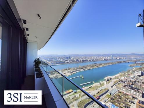 Exklusive 3-Zimmer-Wohnung in den DANUBEFLATS mit phantastischem Ausblick