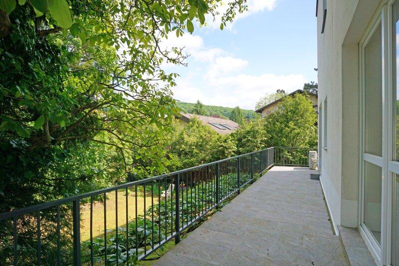 Nordwest-Terrasse mit Grnblick