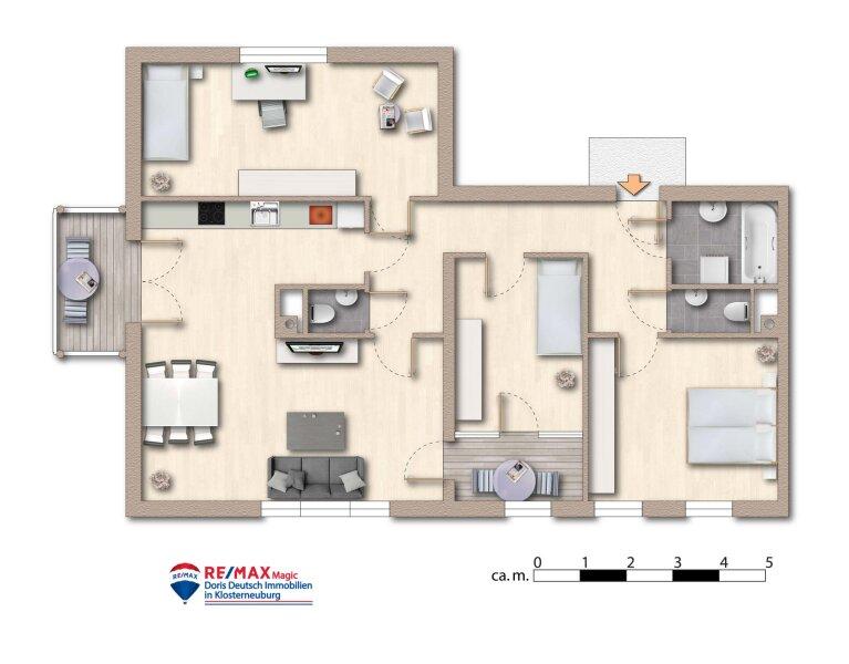 Grundriss mbliert