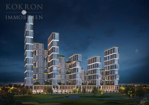 Luxurise 1.5-Zimmer-Wohnung in familienfreundlicher Lage, mit Balkon und Pools, in der Nhe eines erstklassigen Golfplatzes.