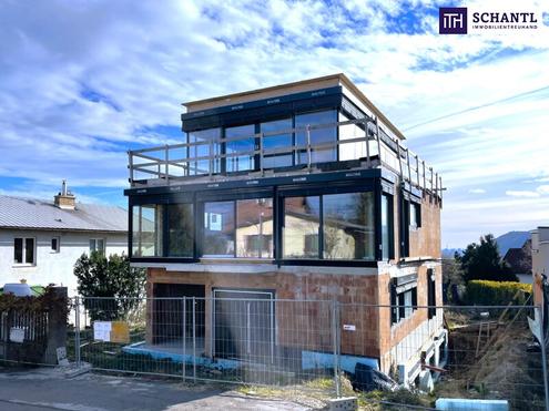 Wohnen am Sdhang des lbergs! Exklusive Rohbau-Villa in Klosterneuburg, individuell nach Ihren Vorstellungen fertigstellen!