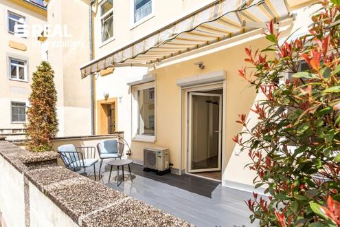 Starteigentum, schöne Altbauwohnung mit Terrasse
