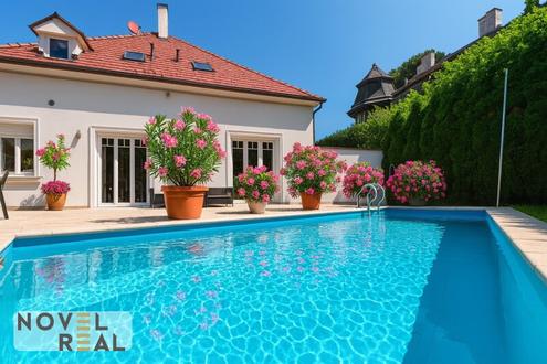 Exklusive Villa mit privatem Pool und idyllischem Garten in Toplage von Wien-Hietzing!