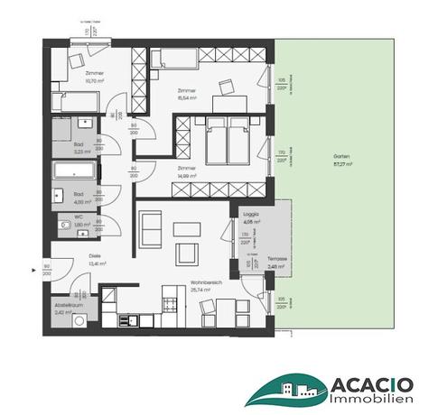 ***EINZIEHEN UND WOHLFHLEN: leistbare 4-Zimmer-Wohnung mit Garten - Wohnpark Ober-Grafendorf - kologisch, hochmodern, ausgezeichnet ***