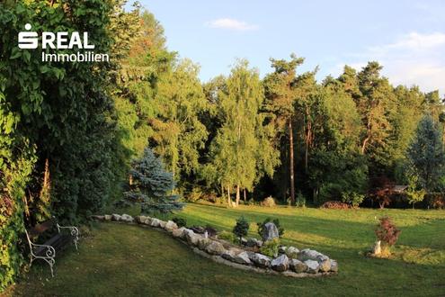 Traumhaft schöne Waldrandlage auf 520m Anhöhe - 2.922m² Grund, zwei Bauparzellen mit saniertem Wochenend-Häuschen und Waldanteil!