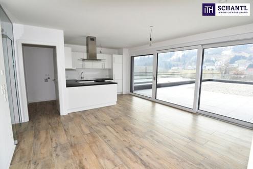 TOP! PENTHOUSE-TRAUM MIT RIESIGER DACHTERRASSE I ATEMBERAUBENDER AUSBLICK I PERFEKTE VERKEHRSANBINDUNG - Penthouse mit 181,60 m Dachterrasse! TIEFGARAGENPLTZE !