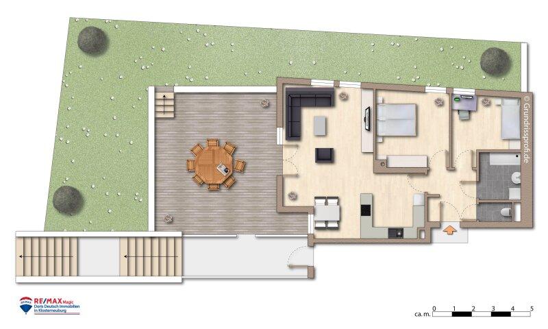 Grundriss mbliert