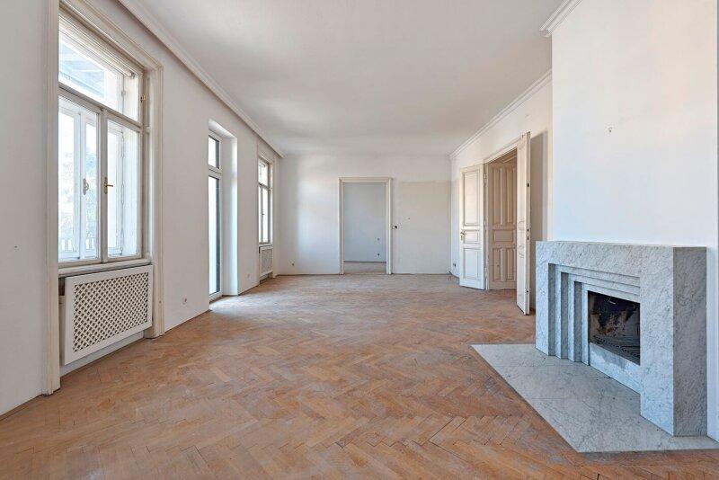 Wohnsalon mit Kamin